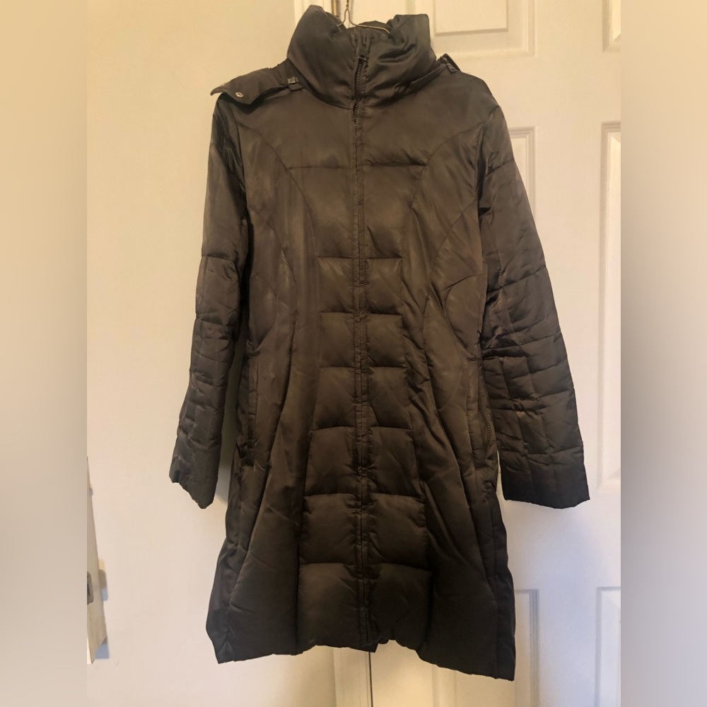 Express brown down coat size S